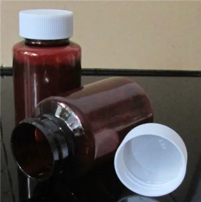Garrafa plástica marrom (chá - colorida) 80ml